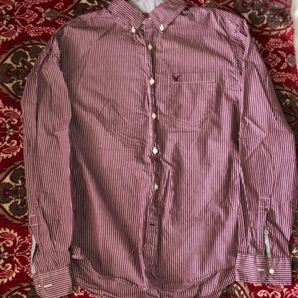 American Eagle button up.